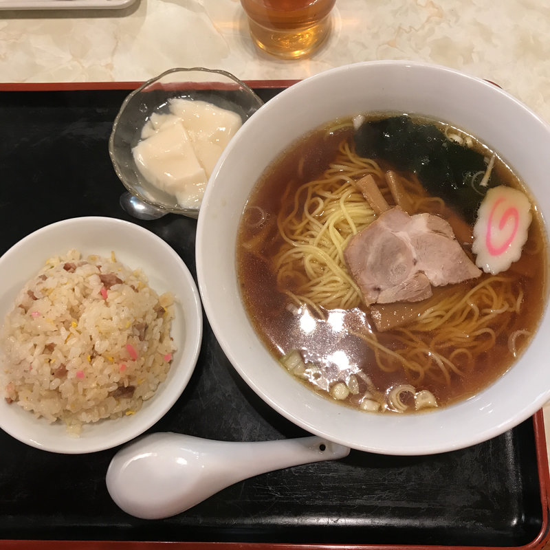 ラーメン 半チャーハンセット(龍園)