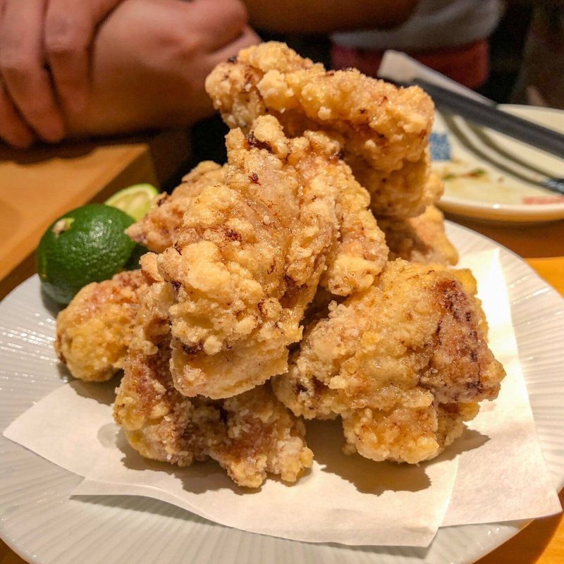 鶏唐揚 塩ガーリック(立呑み8 )