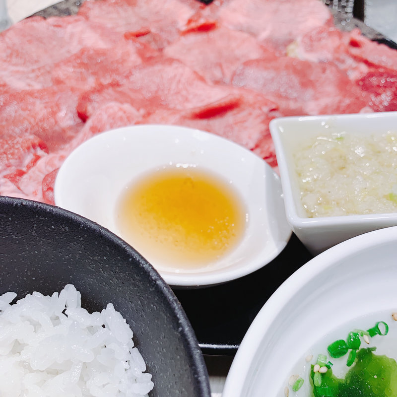 ねぎ塩タン ランチ(俺の焼肉 銀座4丁目〜A5黒毛和牛一頭買い〜)