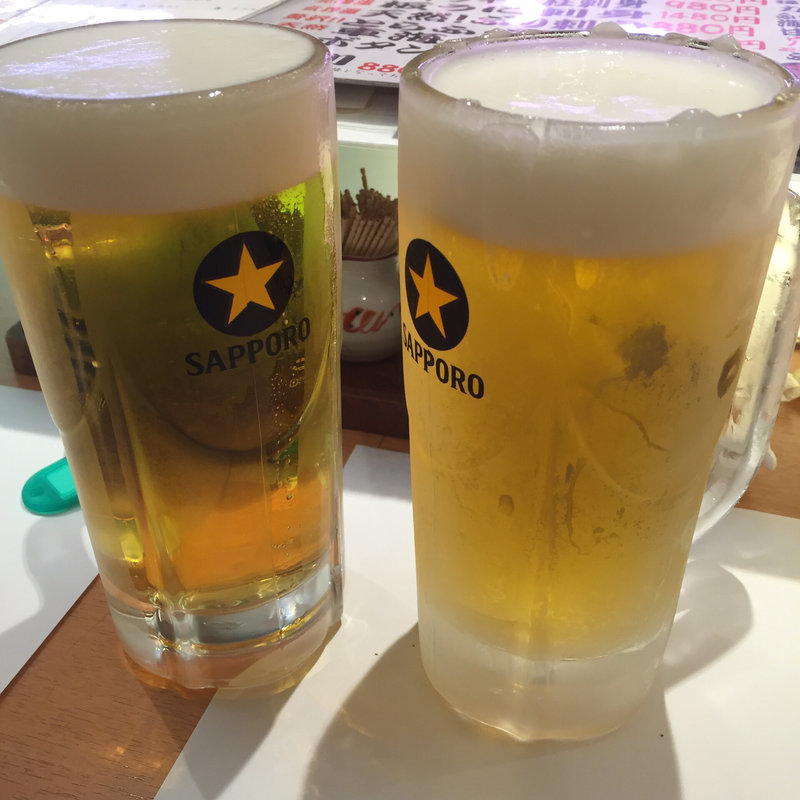 生ビール(ひょうたん寿司)