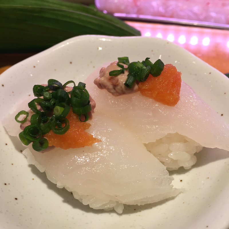 カワハギ肝つき(ひょうたん寿司)