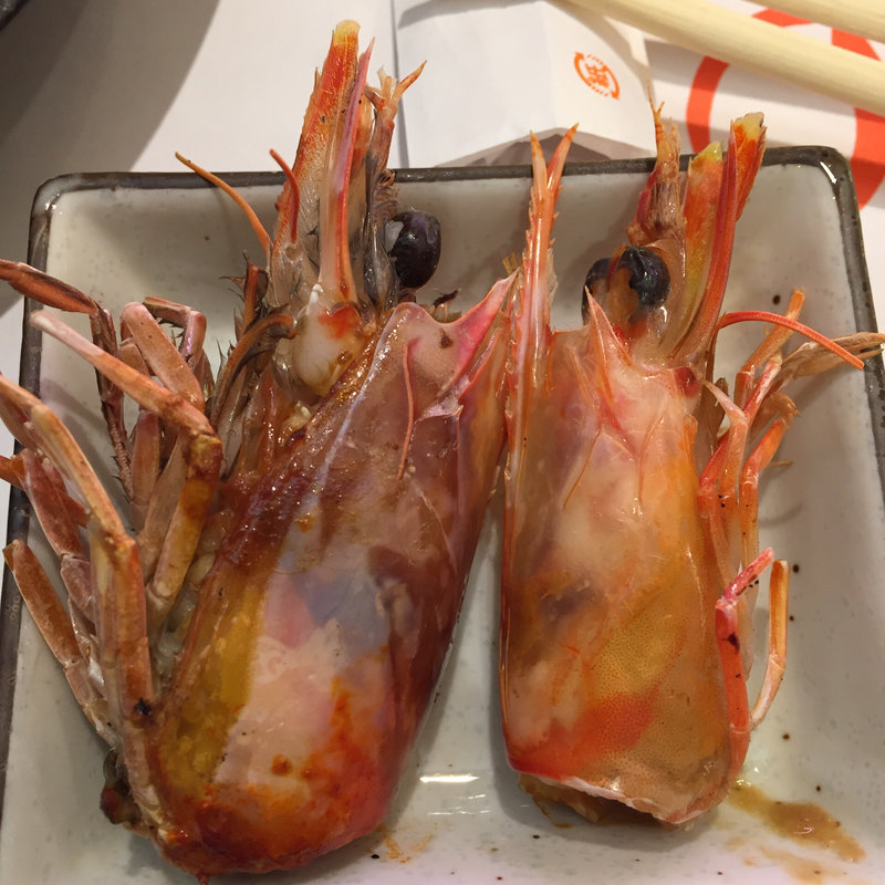 活車海老おどりの塩焼き(ひょうたん寿司)