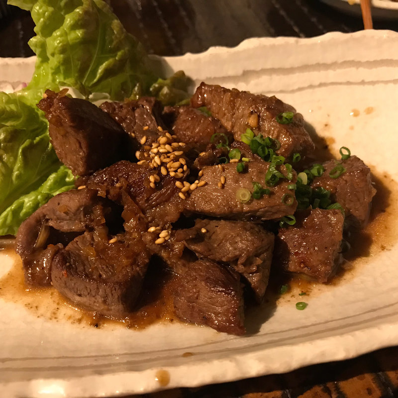 和牛のサイコロステーキ(雄屋 わさび)