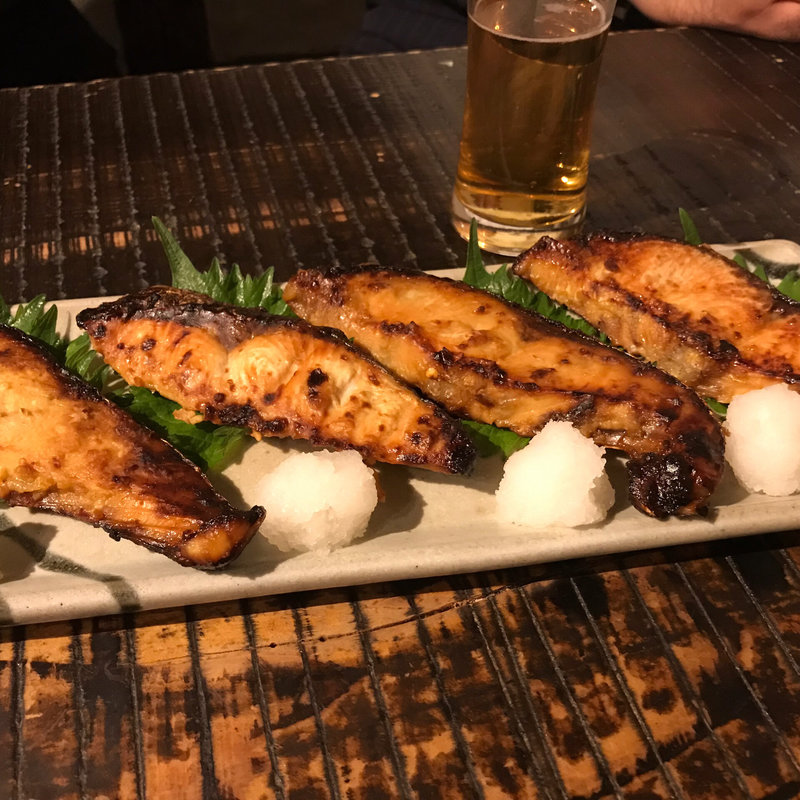 シャケの麹焼き(雄屋 わさび)