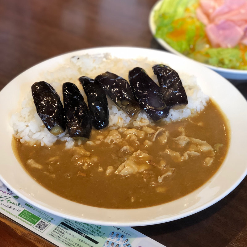 なすカレー プラス豚しゃぶ(CoCo壱番屋 長野大豆島店 （ココイチバンヤ）)