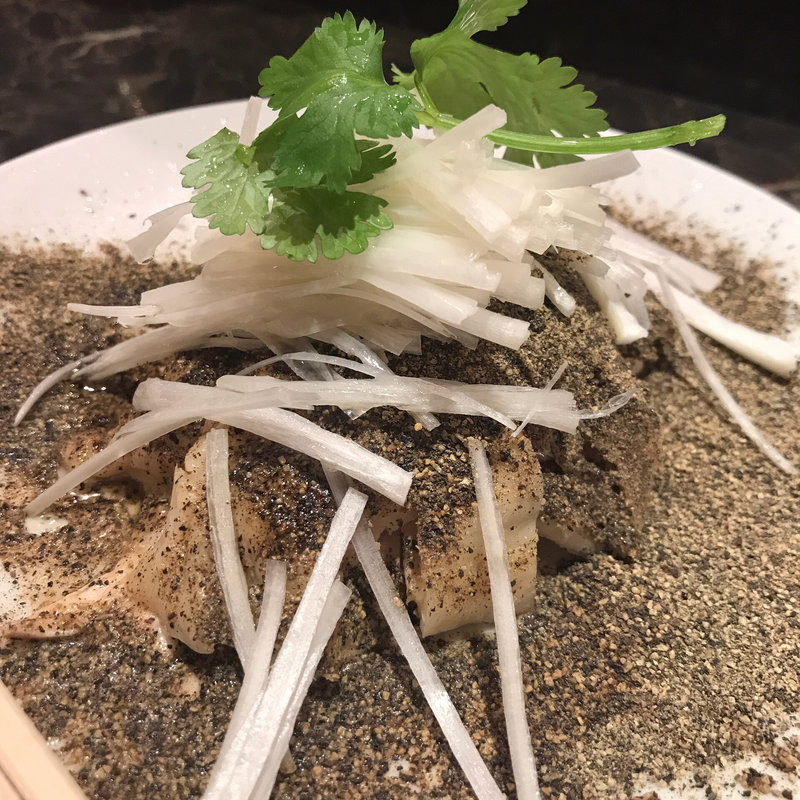 蒸し鶏のネギソース(水新はなれ 紅)