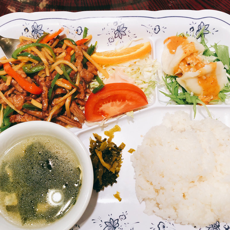 青椒肉絲定食(中華楼 本店 （チュウカロウ）)