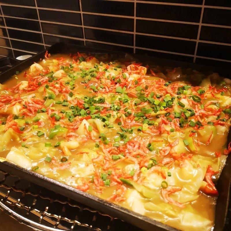 魚介出汁のもんじゃ(酒場てづか)