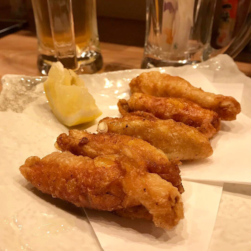 鶏皮ぎょうざ(笑まる)