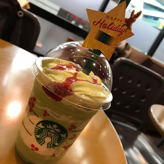 ピスタチオクリスマスツリーフラペチーノ(スターバックスコーヒー 幕張ＷＢＧ店)