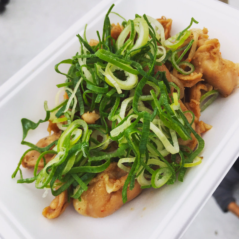 鶏ハラミ炭焼き京都九条ねぎがけ(京都炭焼 浪漫家 新小岩店)