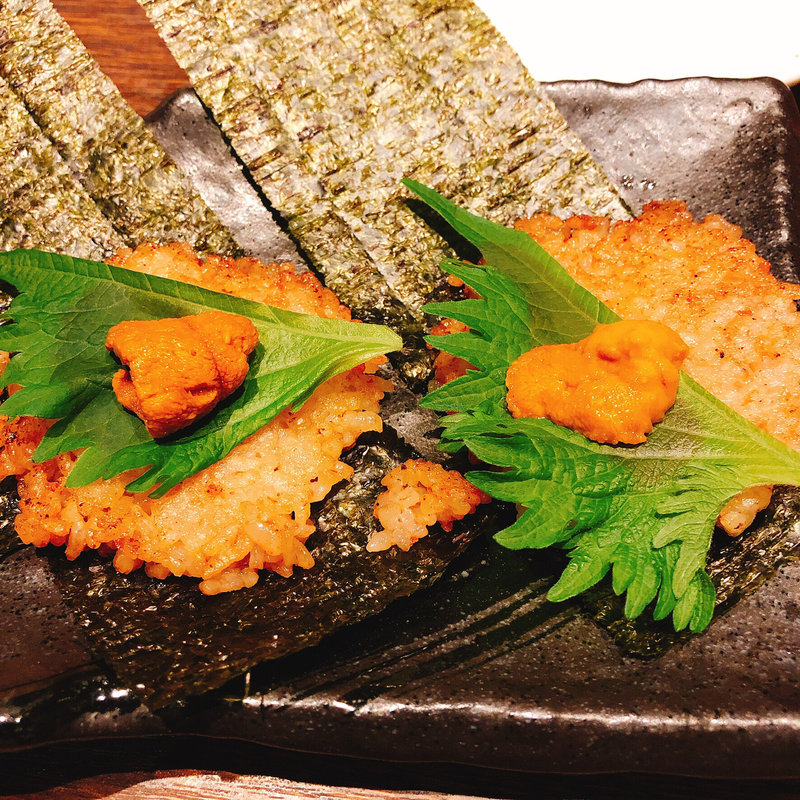 鉄板うに飯〜牡蠣醤油〜(鉄板キッチン 吟【GIN】)