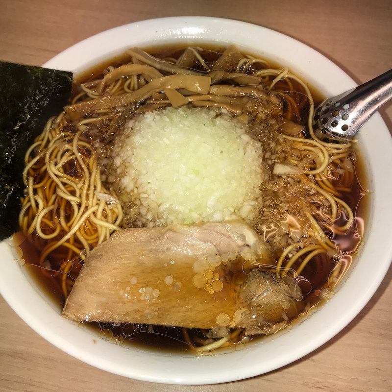 薬味ラーメン 大盛り(びんびん亭 国立)