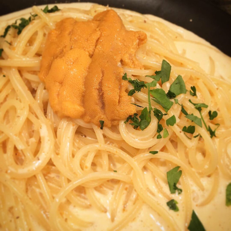 濃厚ウニのクリームソーススパゲッティーニ(創作イタリアン Gemelli （ジェメリ）)