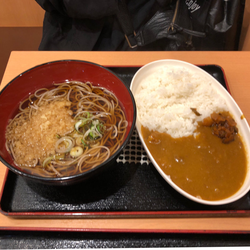 新宿カレーセット(越後そば 小平店)