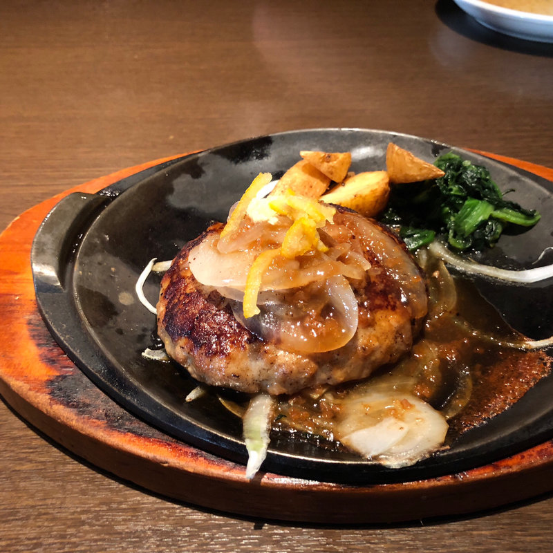 和風ハンバーグ(ステーキ＆サラダバー食べ放題 あさくま)