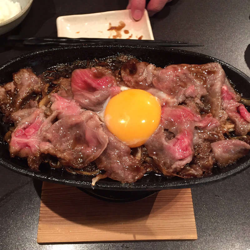 すき焼き風鉄板焼き(一菜ますや)