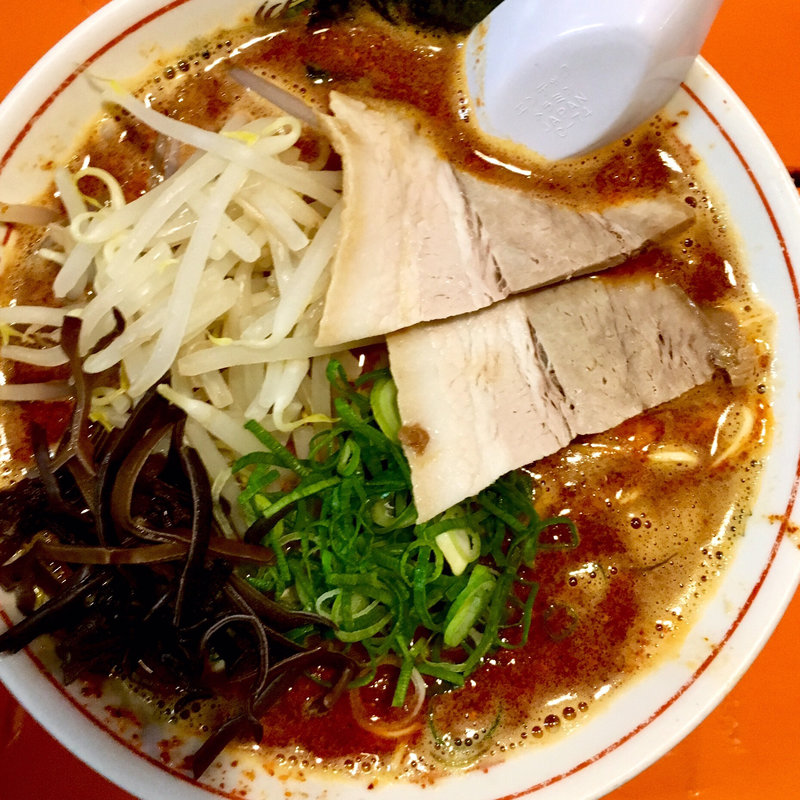 スタミナ赤ラーメン 辛さ10倍(二代目 けんのすけ  （【旧店名】けんのすけ 本店）)