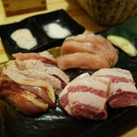 溶岩焼 糸島豚バラ(鶏Vis(トリヴィス) 西新駅前店)