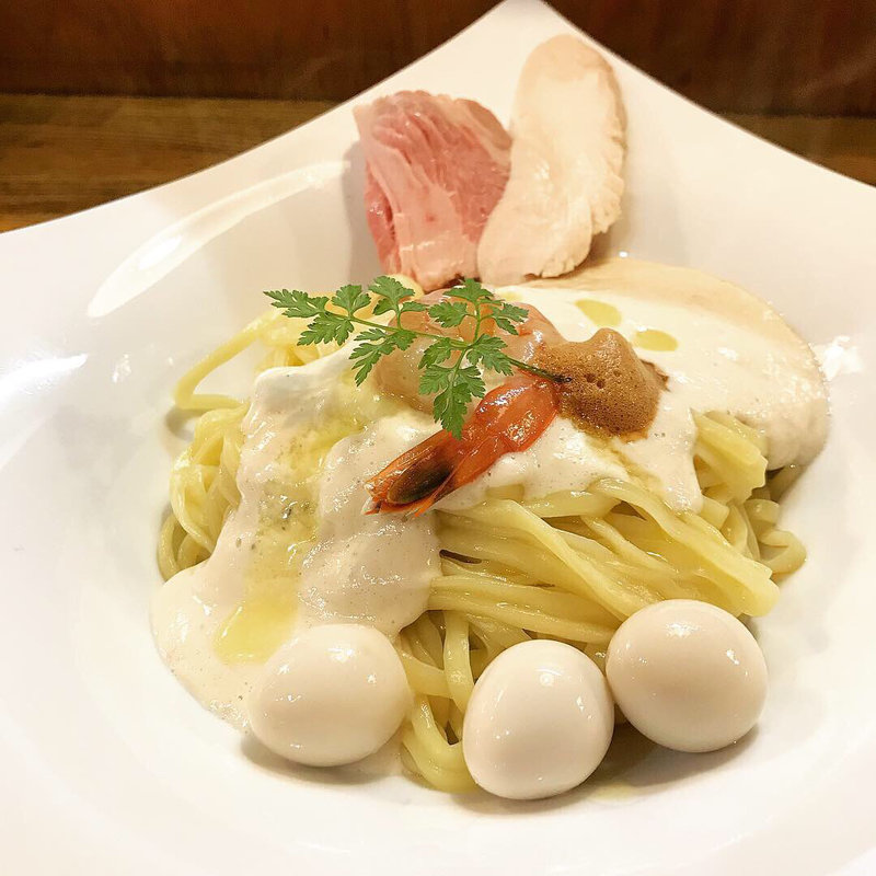 限定 真鱈の白子クリーム和えそば(小島流 （コジマリュウ）)