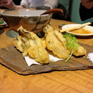 牡蠣の天ぷら(伊勢海老蕎麦 清正)