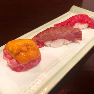 肉3種盛り(寿司&bar koleksi)
