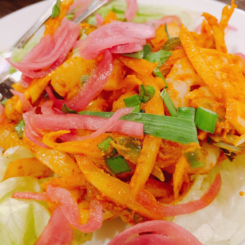 シーフードサラダ(アーンドラ・ダイニング 銀座)