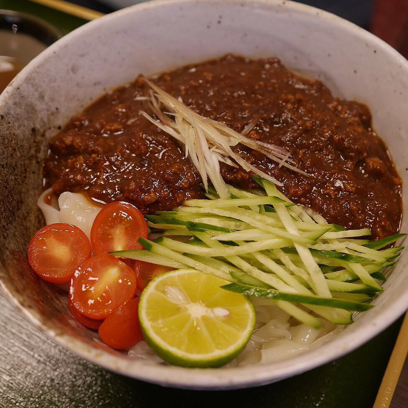 冷やし味噌キーマきしめん(みのや)