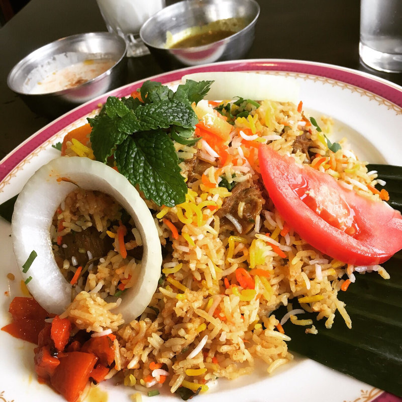 柔らかラムビリヤニ(カーンケバブビリヤニ （Khan kebab biryani）)