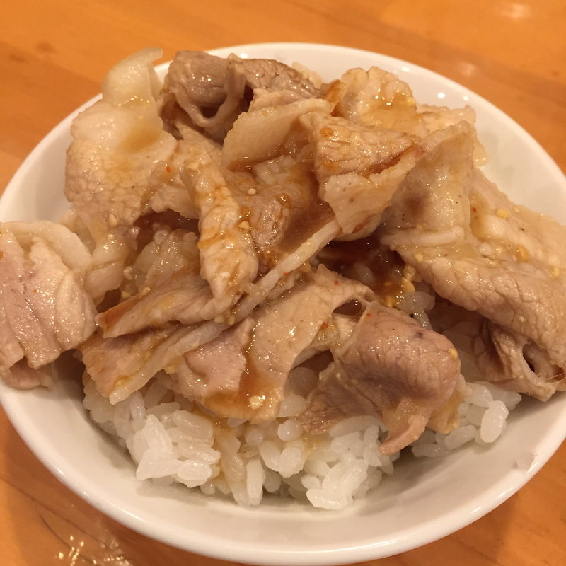 セルフ豚バラ丼セット(地鶏らーめん はや川)