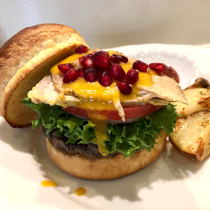 ハニーマスタードソースのローストポークバーガー(JACK's KITCHEN)