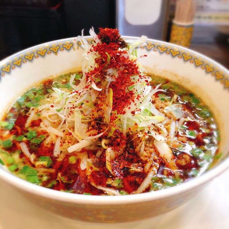 汁あり担々麺と小麻婆豆腐かけご飯(雲林坊 秋葉原店)