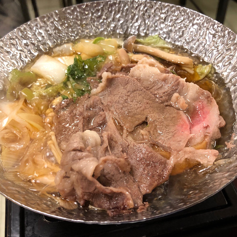 師走の御献立 強肴 長野県産黒毛牛 すき焼(中松屋旅館 )