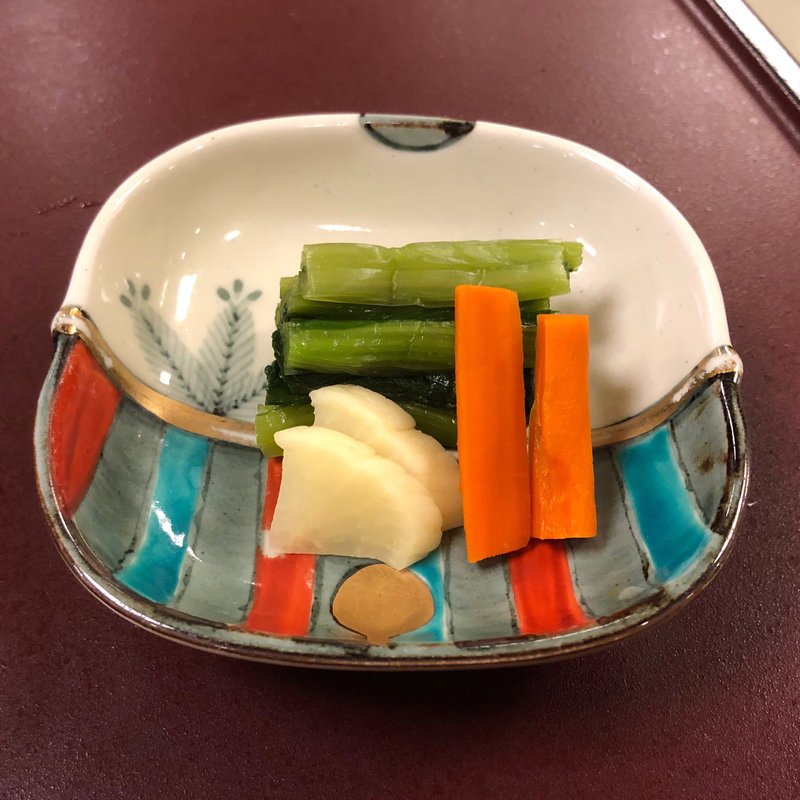 師走の御献立 香の物 三点盛り(中松屋旅館 )