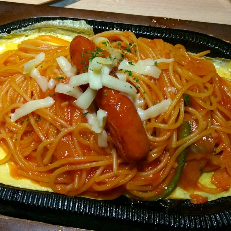 鉄板ナポリタン(喫茶プリンス )