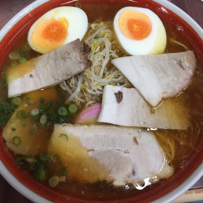 天神そば大盛り玉子入り(天神そば （てんじんそば）)