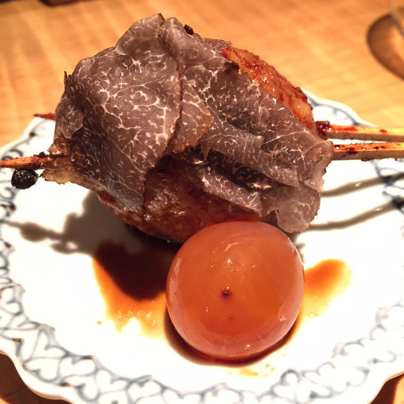 つくねのクロトリュフ掛け(永来権)