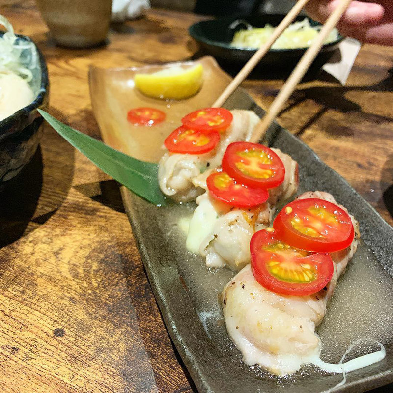 大葉とモッツァレラチーズのバラしゃぶ巻き(豚小家 （ぶたごや）)