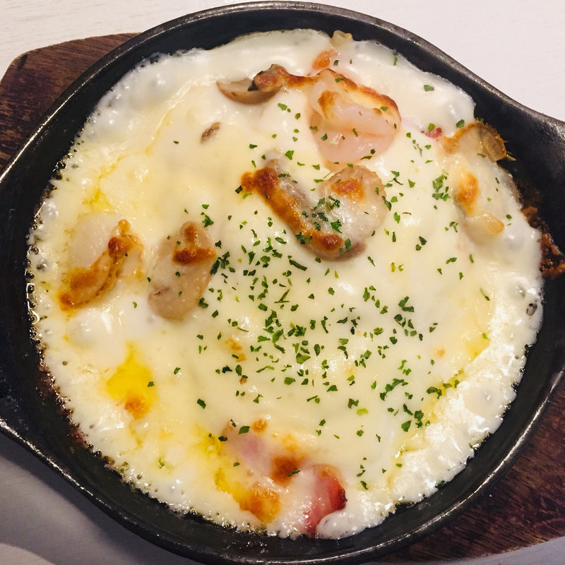 海老と帆立のグラタン（レディースセット）(マリーナテラスカフェ　伊太利亜 )