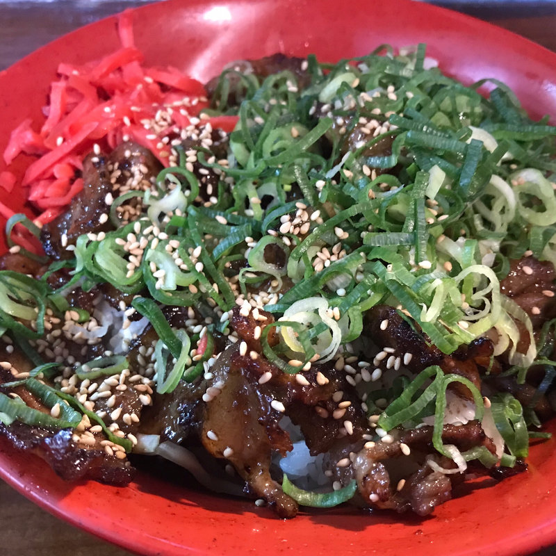 ネギブタ丼(大和家（やまとや）)