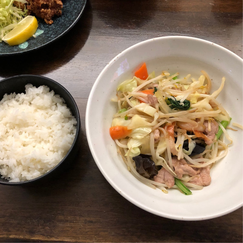 肉野菜定食(来々軒 )