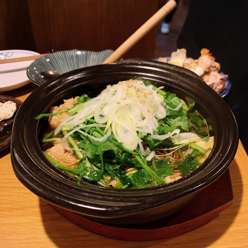 生姜つくねとセリの小鍋(きんぼし)