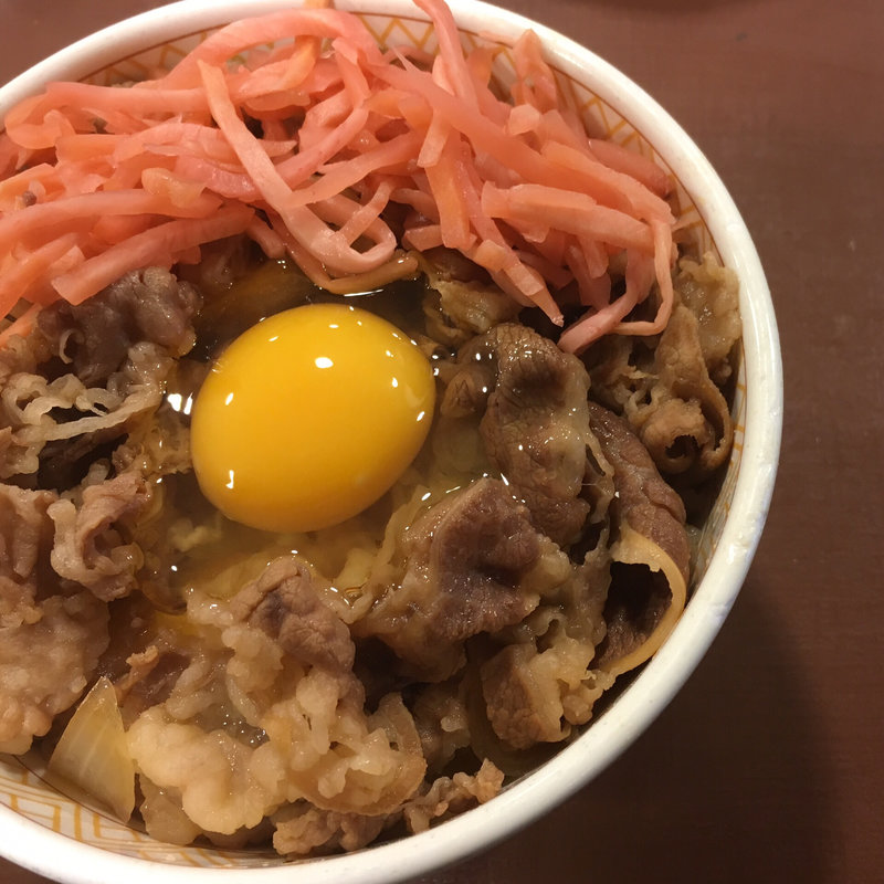 牛丼並＋玉子(すき家 札幌ポールタウン店)