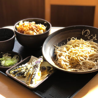 タコと紅生姜のかきあげ丼セット(ゆで太郎 稲里店 )