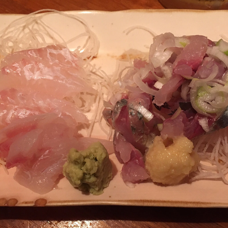 鯛&サンマ刺身(立ち飲み七助 )