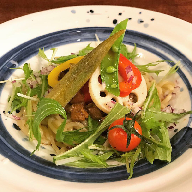 限定 スパイス香るピクルス油そば(海老丸らーめん)