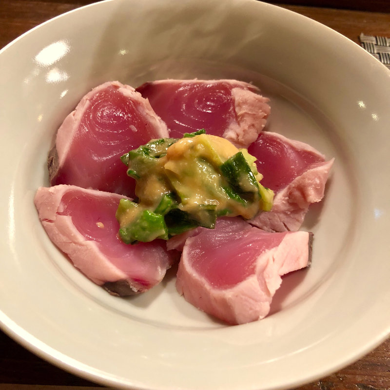 ハガツオのぬた(馬場頭ふろ)