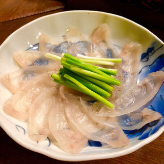 ふぐ刺し(馬場頭ふろ)