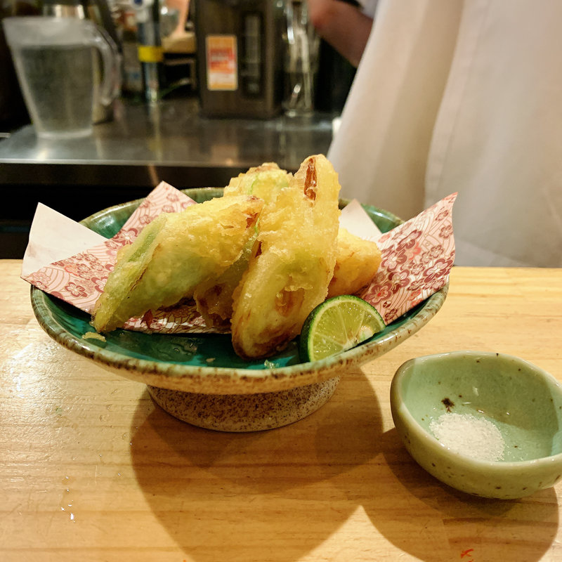 下仁田ネギ天ぷら(活惚れ)