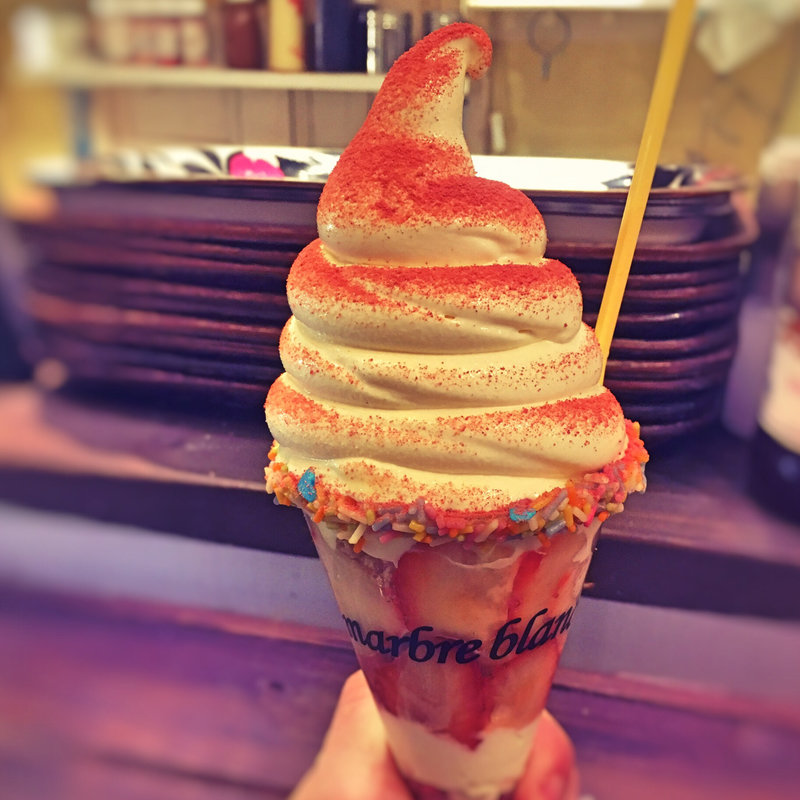 贅沢苺ショートケーキ クレームパルフェ(マーブルブラン大名店)